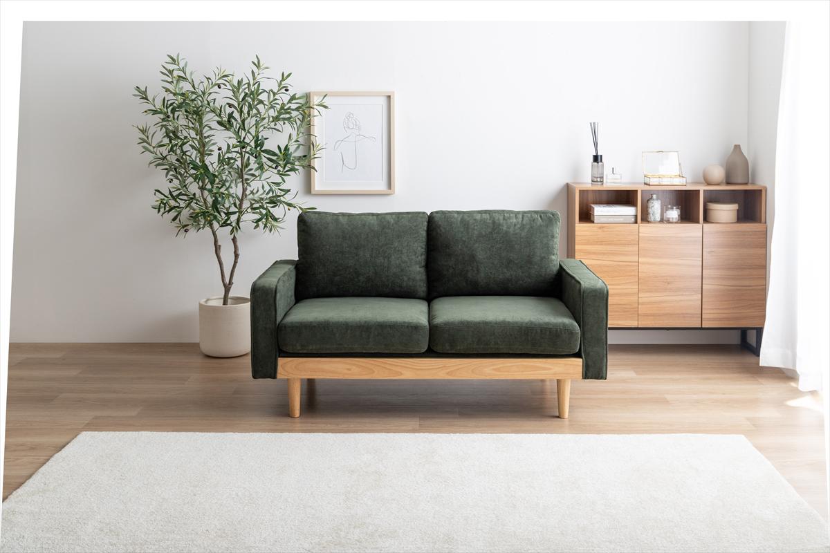 【単品】Moss 2人掛けコーデュロイソファ