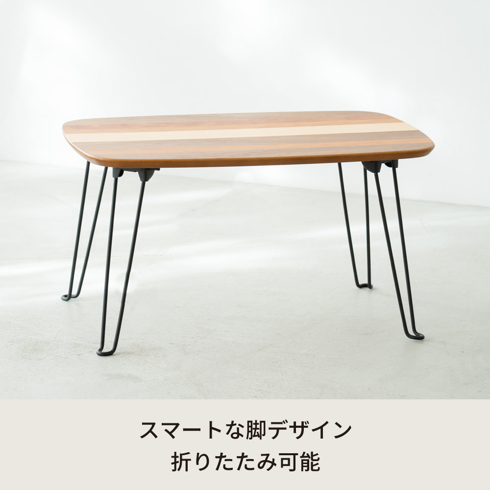 ミックステーブル 幅60cm 折りたたみ 机 つくえ モダン 木製 ヴィンテージ スリム 韓国インテリア モダン