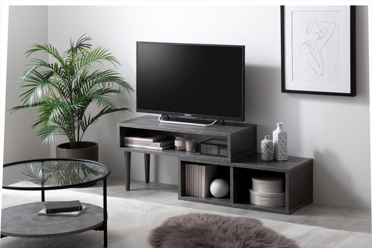 【幅75?133cm】伸縮型テレビボード