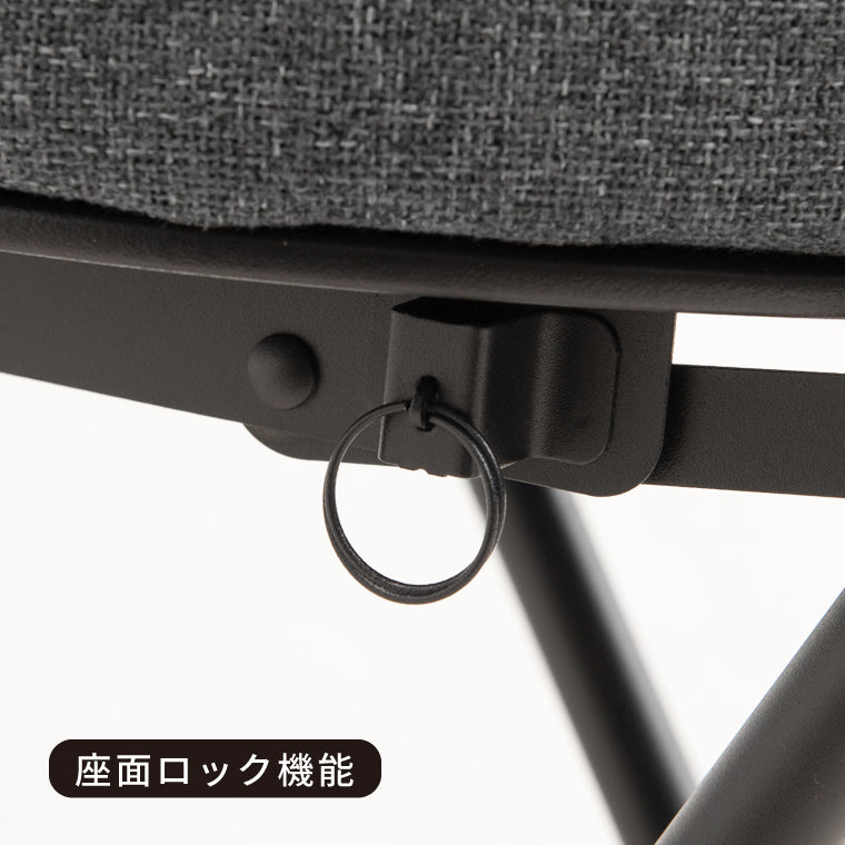 クラシカルチェア イス 北欧風 折り畳み クッション 背もたれ 完成品 椅子 パイプイス