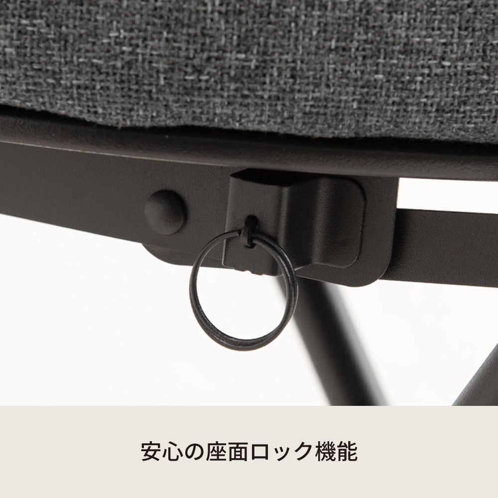 クラシカルチェア イス 北欧風 折り畳み クッション 背もたれ 完成品 椅子 パイプイス