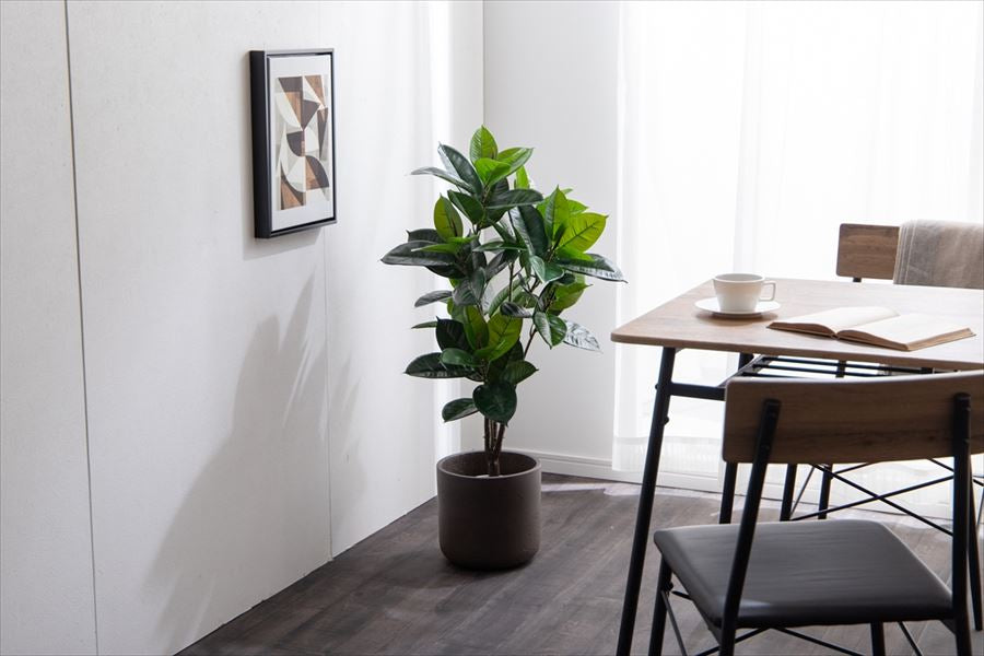 【高さ95cm】Nature 光触媒人工観葉植物 ゴムの木