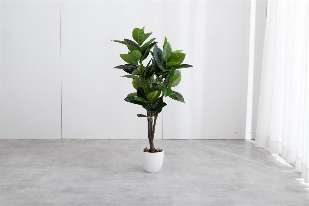 【高さ95cm】Nature 光触媒人工観葉植物 ゴムの木