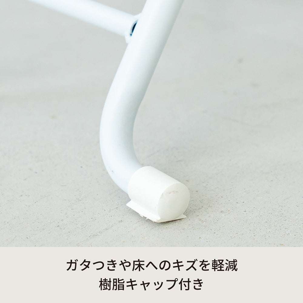ヴィンテージクッションチェア 北欧風 イス 椅子 スリム パイプイス レトロ 完成品 木目 モダン