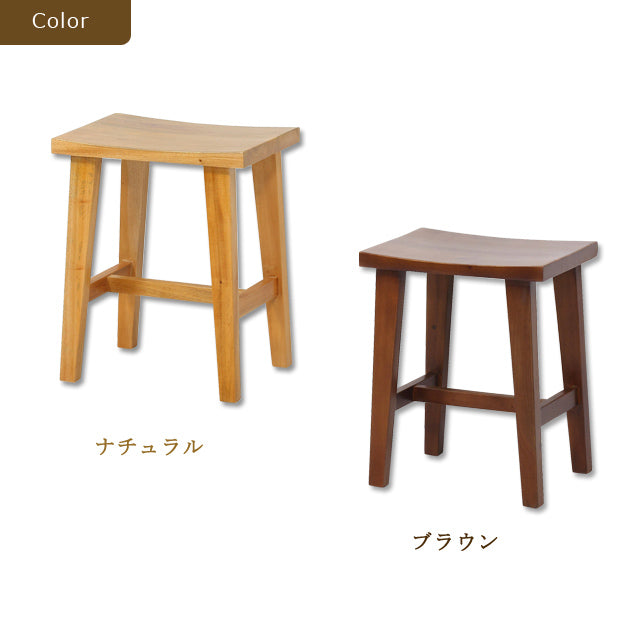 ウッドスツール（ナチュラル)（ブラウン）