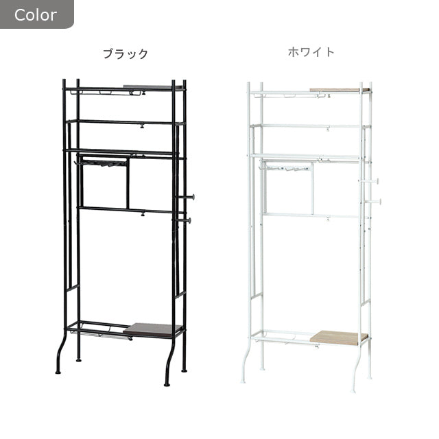 スポーツ用品ラック (ブラック) (ホワイト)