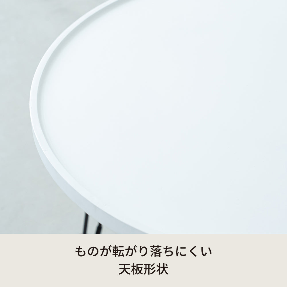 セカンドサイドテーブル60 机 折りたたみ 折れ脚 軽量 フラワースタンド コンパクト
