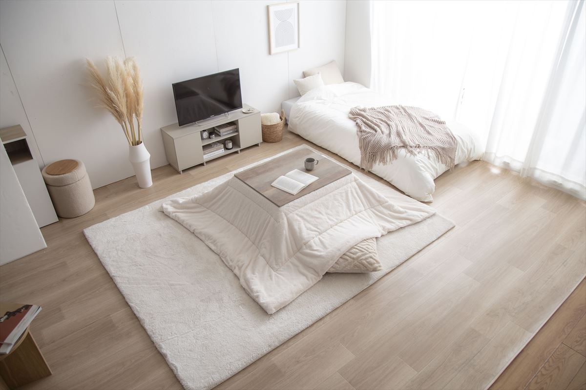 【長方形:天板 75cm×60cm 】こたつ&掛け布団2点セット