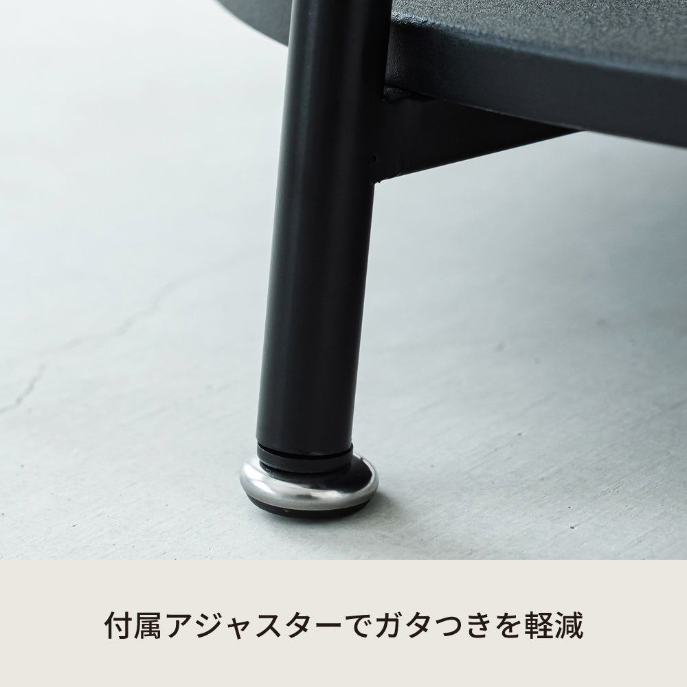 ヴィンテージ棚付リビングテーブル サイドテーブル 木製 木目 丸 モダン ひとり暮らし 収納
