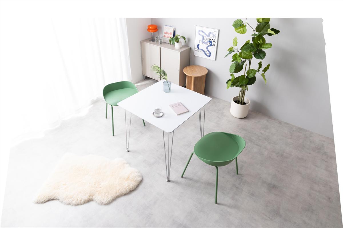 【3点セット】Studio 幅75cm ダイニングテーブル+ダイニングチェア2脚