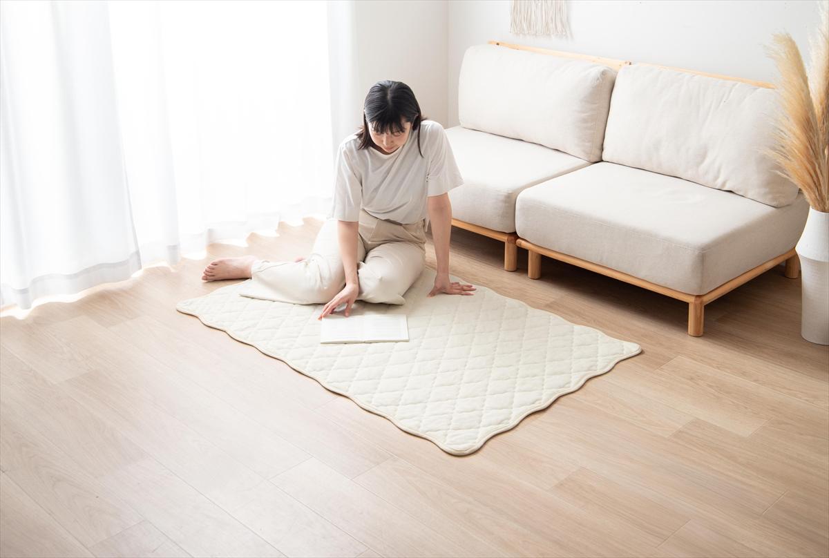 【長方形:90cm×140cm】Neochill sarasara ラグ