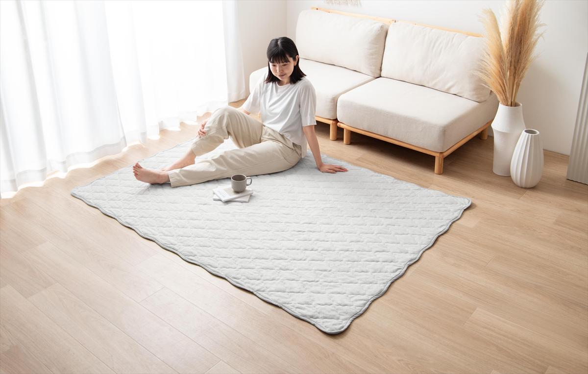 【長方形:140cm×190cm】Neochill sarasara ラグ