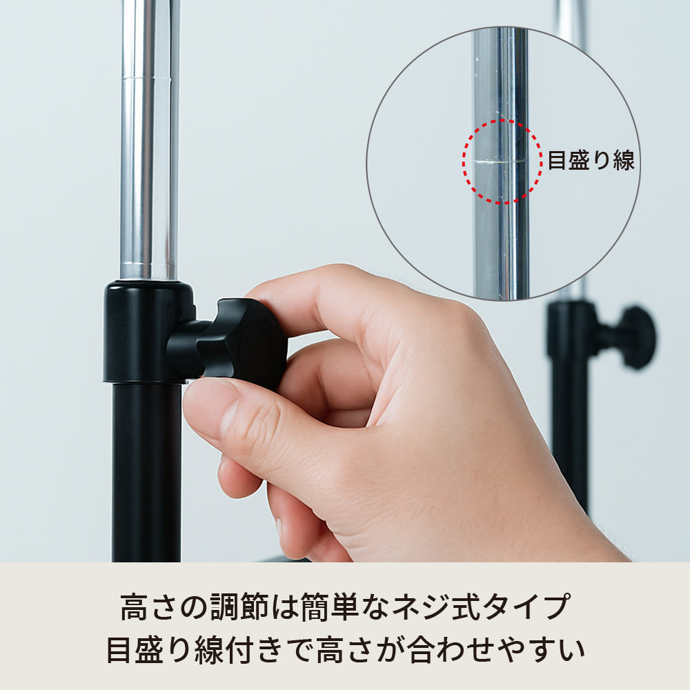 【ブラウン】アジャストマルチテーブル ルーモ ベッドテーブル PCテーブル 昇降式 キャスター 高さ調節
