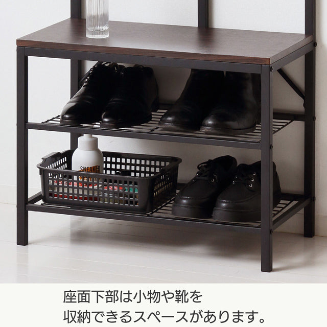 多機能ハンガーラック ミラー付